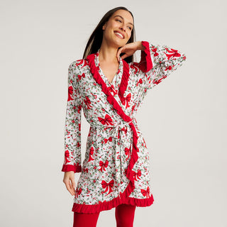 Bamboo Ruffled Robe - Happy Holly-Days