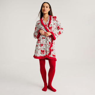 Bamboo Ruffled Robe - Happy Holly-Days