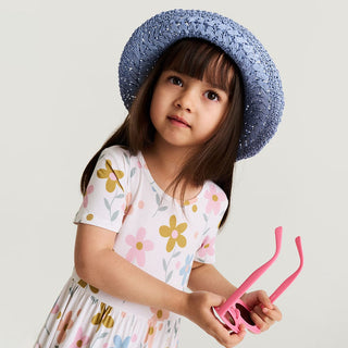 Bamboo Ruffled Twirl Dress - Daisy (Florals)