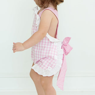 Girls Second Birthday Smocked Bubble Baby One-Pieces Seven Lantern Lane Size: 18M