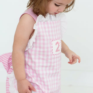 Girls Second Birthday Smocked Bubble Baby One-Pieces Seven Lantern Lane Size: 18M