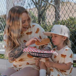 Bamboo Short Set | Hot Dogs forever french baby