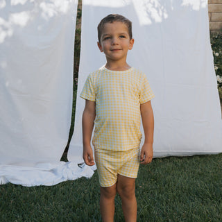 Bamboo Short Set - Citron Short Set forever french baby Size: 2/3 Years