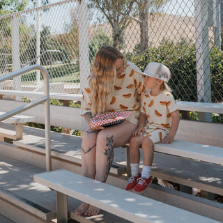 Bamboo Short Set | Hot Dogs forever french baby