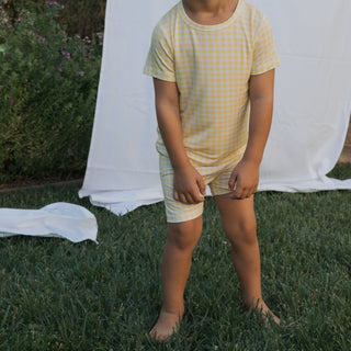 Bamboo Short Set - Citron Short Set forever french baby Size: 2/3 Years