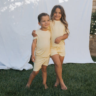 Bamboo Short Set - Citron Short Set forever french baby Size: 2/3 Years