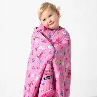 Bamboo Sherpa Blanket - Mean Girls: So Fetch Bellabu Bear Size: 45 x 60 in