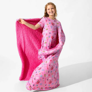 Bamboo Sherpa Blanket - Mean Girls: So Fetch Bellabu Bear Size: 45 x 60 in