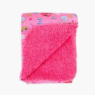 Bamboo Sherpa Blanket - Mean Girls: So Fetch Bellabu Bear Size: 45 x 60 in