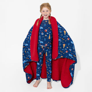 Bamboo Sherpa Blanket - The Polar Express Bellabu Bear Size: One Size