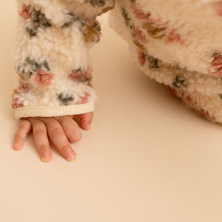 Sherpa Zippered Romper - Amber (Floral)