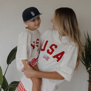 Child Cotton Tee - USA Sweatshirt forever french baby Size: 0-3 Months