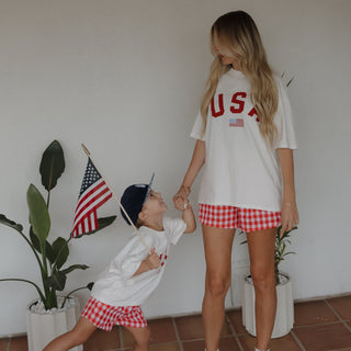 Adult Cotton Tee - USA Adult Tee forever french baby Size: Small