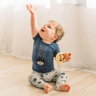 Bamboo Short Sleeve Graphic Tee Pajama Set - Dove Bugs KicKee Pants Size: 2T