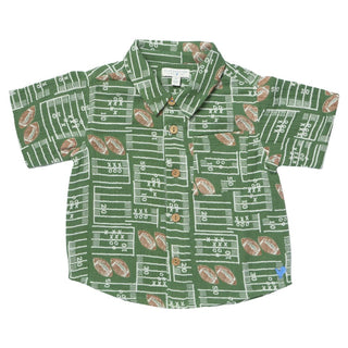 Cotton Short Sleeve Jack Shirt - Football Field