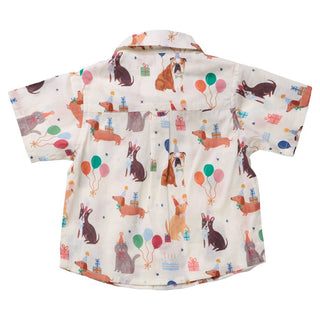 Cotton Short Sleeve Jack Shirt - Party Pets