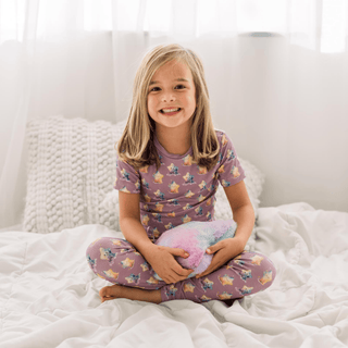 Bamboo Short Sleeve Pajama Set - Rainbow Stars