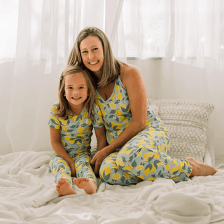 Bamboo Short Sleeve Pajama Set - Spring Sky Lemonade