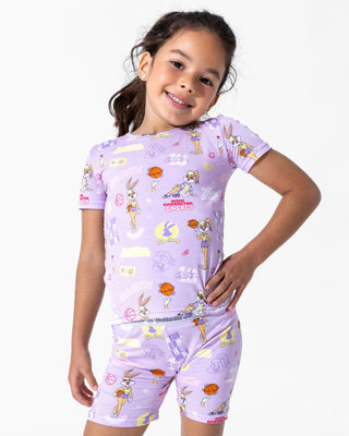 Bamboo Short Sleeve Pajama Set with Shorts - Lola Bunny Bellabu Bear Size: 4T