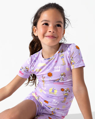 Bamboo Short Sleeve Pajama Set with Shorts - Lola Bunny Bellabu Bear Size: 4T