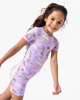 Bamboo Short Sleeve Pajama Set with Shorts - Lola Bunny Bellabu Bear Size: 4T