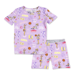 Bamboo Short Sleeve Pajama Set with Shorts - Lola Bunny Bellabu Bear Size: 4T