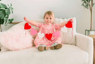 Bamboo Short Sleeve Swing Dress - Baby Rose Heart Bunting Baby & Kids Dresses KicKee Pants Size: 2T