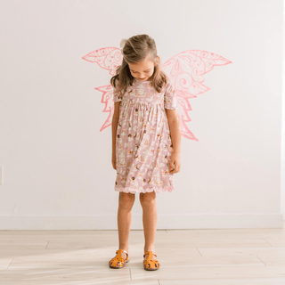 Bamboo Short Sleeve Swing Dress - Sweet Pea Fairy Party