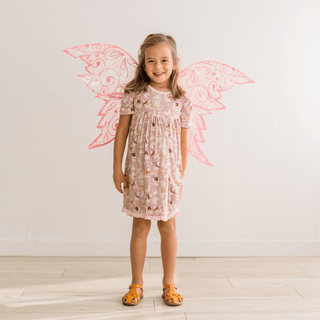 Bamboo Short Sleeve Swing Dress - Sweet Pea Fairy Party
