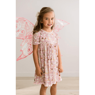 Bamboo Short Sleeve Swing Dress - Sweet Pea Fairy Party