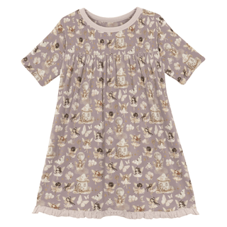 Bamboo Short Sleeve Swing Dress - Sweet Pea Fairy Party