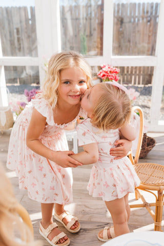 Bamboo Short Sleeve Twirl Bodysuit Dress - Rosie Rabbit In My Jammers Size: 0-3 Months