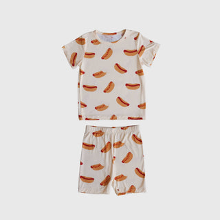 Bamboo Short Set | Hot Dogs forever french baby