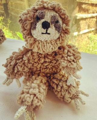 Wool Knit Buddy | Sam the Sloth knit dolls Finn + Emma Color: Default Size: One Size