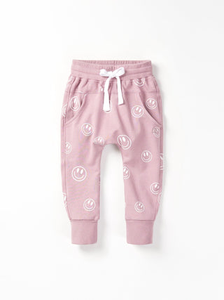 Kids Smiley Jogger - Dusty Purple Little Bipsy Size: 18-24 Months