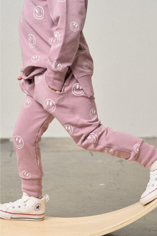 Kids Smiley Jogger - Dusty Purple Little Bipsy Size: 18-24 Months