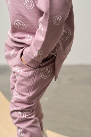 Kids Smiley Jogger - Dusty Purple Little Bipsy Size: 18-24 Months