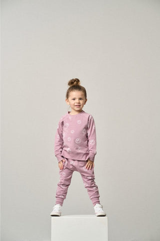 Kids Smiley Jogger - Dusty Purple Little Bipsy Size: 18-24 Months