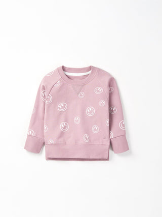 Smiley Pullover - Dusty Purple Little Bipsy Size: 18-24 Months