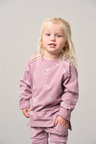 Smiley Pullover - Dusty Purple Little Bipsy Size: 18-24 Months