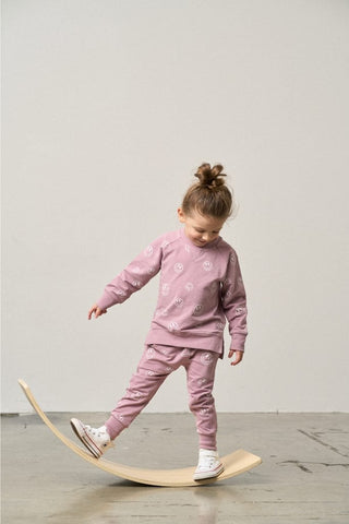 Smiley Pullover - Dusty Purple Little Bipsy Size: 18-24 Months