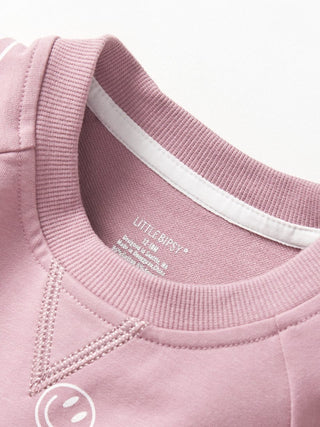 Smiley Pullover - Dusty Purple Little Bipsy Size: 18-24 Months