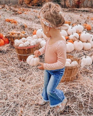 Sophie Denim Bell Bottoms - Dark WashBottomsBailey's BlossomsSize: 0-3months
