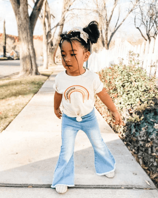 Sophie Denim Bell Bottoms - Light WashBottomsBailey's BlossomsSize: 0-3months