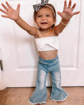Sophie Denim Bell Bottoms - Light WashBottomsBailey's BlossomsSize: 0-3months