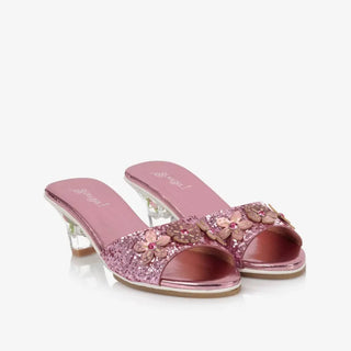 Slipper High-Heel Mariona (Pink) Costume Accessory for Kids - Carnival & Festive Use (3 Sizes) Slippers, Shoes and Slippers with Heel Speedy Monkey LLC Size: Size 8-9