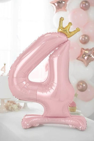 Standing Number Balloon Mylar Balloons Ellie's Party Supply Numbers: 4
