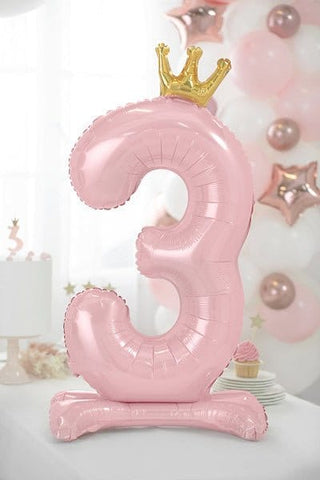 Standing Number Balloon Mylar Balloons Ellie's Party Supply Numbers: 3