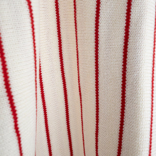 Knit Ruffle Romper | Picnic Pinstripe