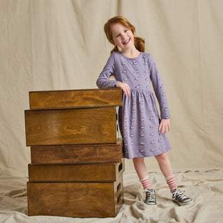 Cotton Long Sleeve Sunny Dress - Rainbow Unicorns Coop Kids by Pink Chicken